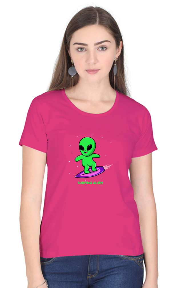 Surfing alien